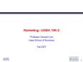 Marketing: UGBA 1062