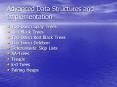 Advanced Data Structures and Implementation
