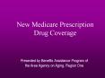 New Medicare Prescription Drug Coverage