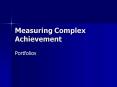 Measuring Complex Achievement