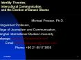 Identity Theories, Identity Theories Intercultural Communication, and the Election of Barack Obama