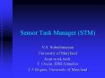 Sensor Task Manager STM