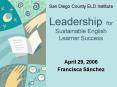 Leadership for Sustainable English Learner Success
