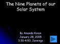 The Nine Planets of our Solar System