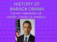 HISTORY OF BARACK OBAMA