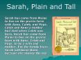 Sarah, Plain and Tall