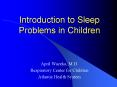 Introduction to Sleep Problems in Children