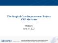 The Surgical Care Improvement Project: VTE Measures