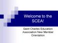 Welcome to the SCEA