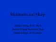 Melatonin and Sleep