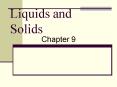 Liquids and Solids