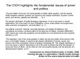 The poor health of the poor, the social gradient in health within countries, and the marked health i