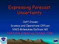 Expressing Forecast Uncertainty
