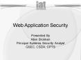 Web Application Security