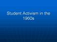 Student Activism in the 1960s