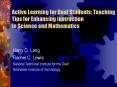 Active Learning for Deaf Students: Teaching Tips for Enhancing Instruction in Science and Mathematic