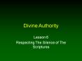Divine Authority