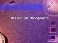 Files and File Management