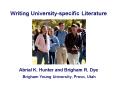 Writing Universityspecific Literature