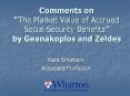 Comments on The Market Value of Accrued Social Security Benefits by Geanakoplos and Zeldes