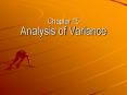 Analysis of Variance