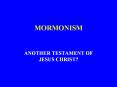 MORMONISM