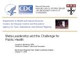 Department of Health and Human Services Centers for Disease Control and Prevention Agency for Toxic Substances and Disease Registry