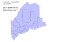 Cumulative Maine AIDS Cases, 1984 Each dot represents one AIDS diagnosis. Dots are randomly placed w