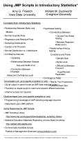 Using JMP Scripts in Introductory Statistics