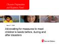 Disaster Preparation and Response Panel