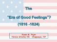 The Era of Good Feeling