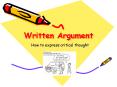 Written Argument