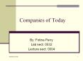 Companies of Today