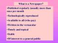 What is a Newspaper
