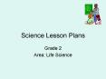 Science Lesson Plans