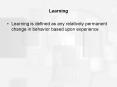 Learning