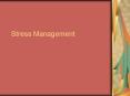 Stress Management