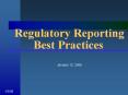 Regulatory Reporting Best Practices