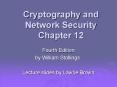 Cryptography and Network Security Chapter 12