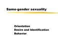 Samegender sexuality