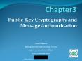 Public-Key Cryptography and Message Authentication