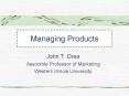 Managing Products