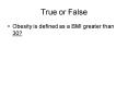 True or False
