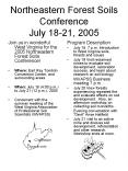Northeastern Forest Soils Conference July 1821, 2005