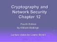 Cryptography and Network Security Chapter 12