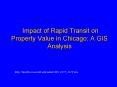 Impact of Rapid Transit on Property Value in Chicago: A GIS Analysis