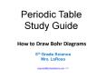 Periodic Table Study Guide