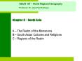 Chapter 8 South Asia