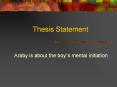 Thesis Statement