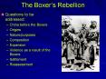 The Boxers Rebellion